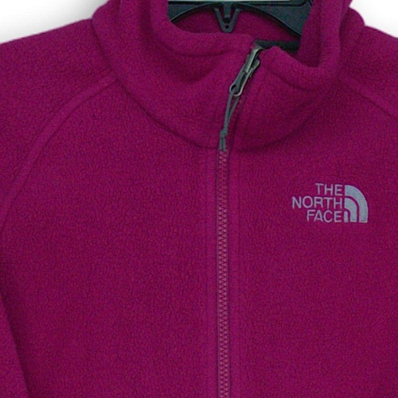 THE NORTH FACE Magenta Full Zip Jacket with Pockets Size Medium - Picture 3 of 5